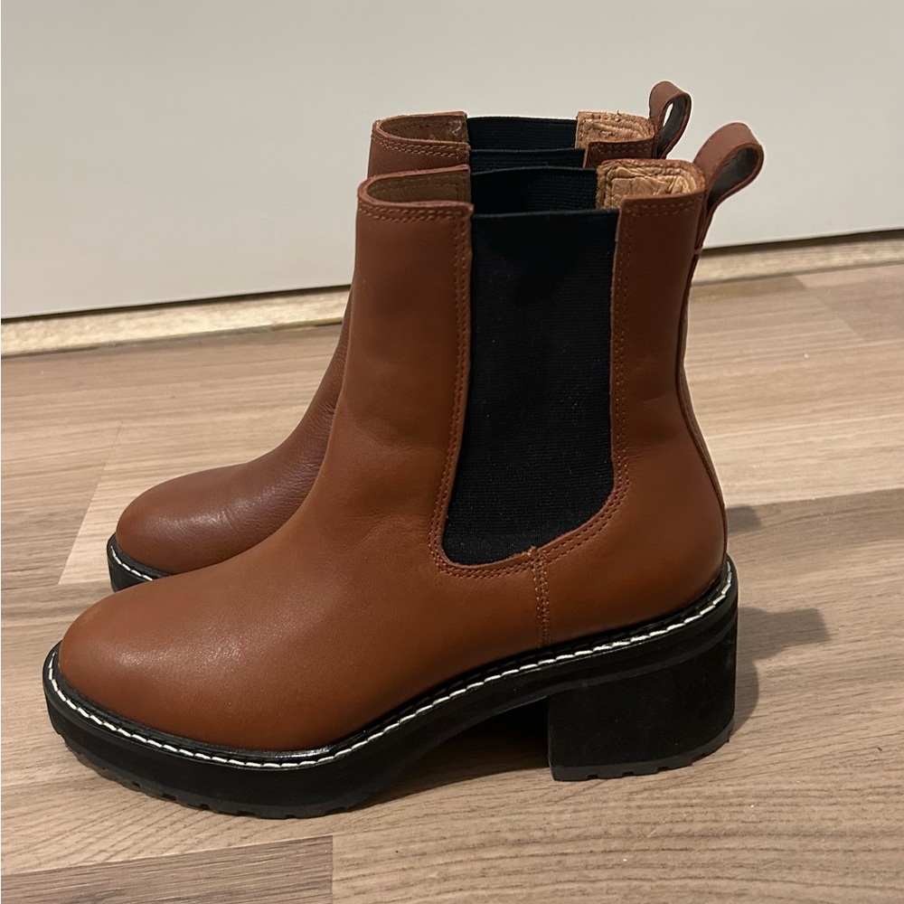 Madewell The Carina Platform Chelsea Women’s Boots (Dried Maple)